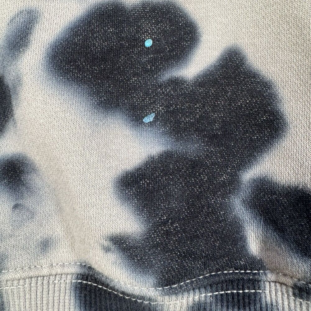 Dutch Bros Coffee Tie Dye Hoodie Sweatshirt Medium Black Gray with Graphic Back - Picture 7 of 7